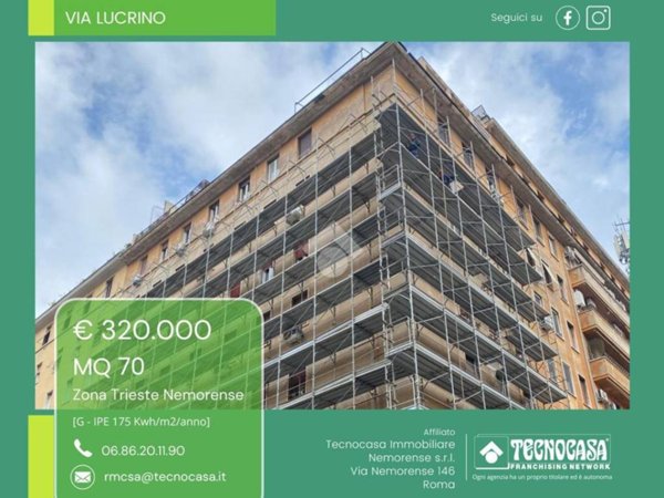 appartamento in vendita a Roma in zona Trieste