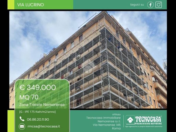 appartamento in vendita a Roma in zona Trieste