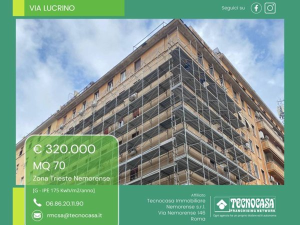 appartamento in vendita a Roma in zona Trieste