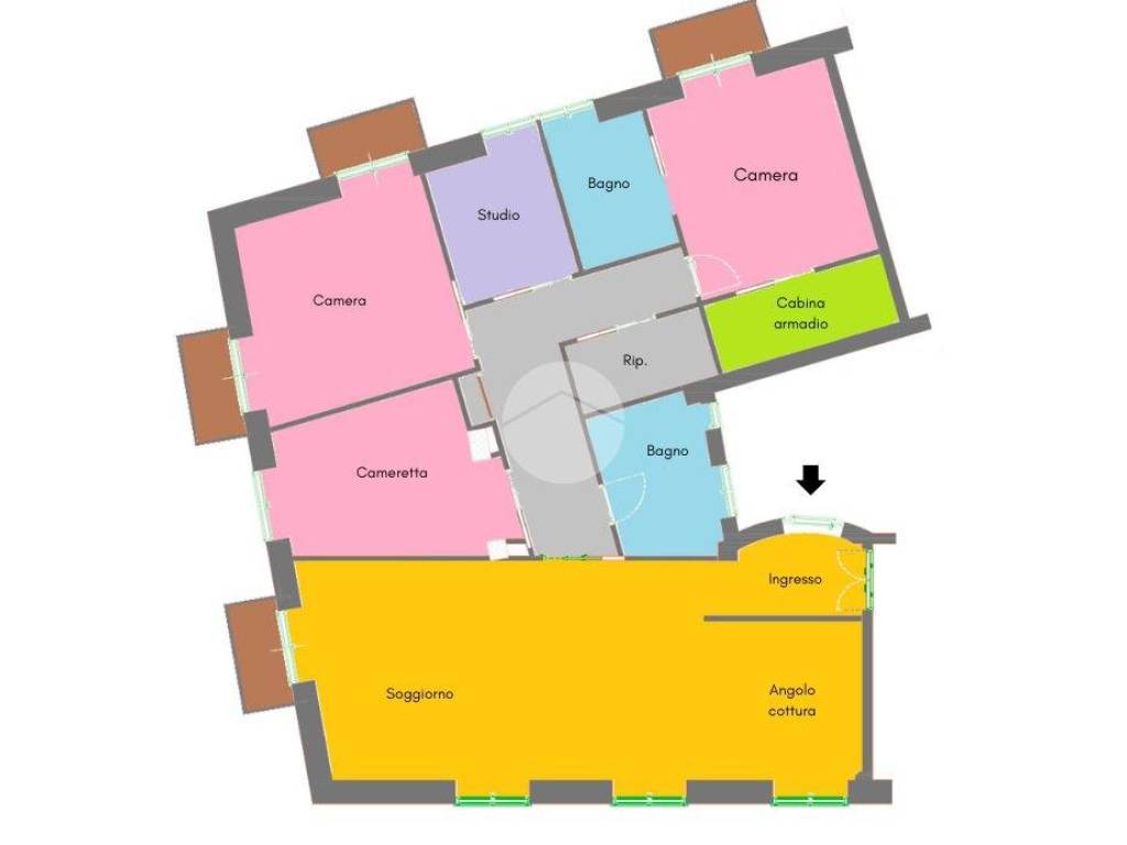 appartamento in vendita a Roma in zona San Saba - Ripa