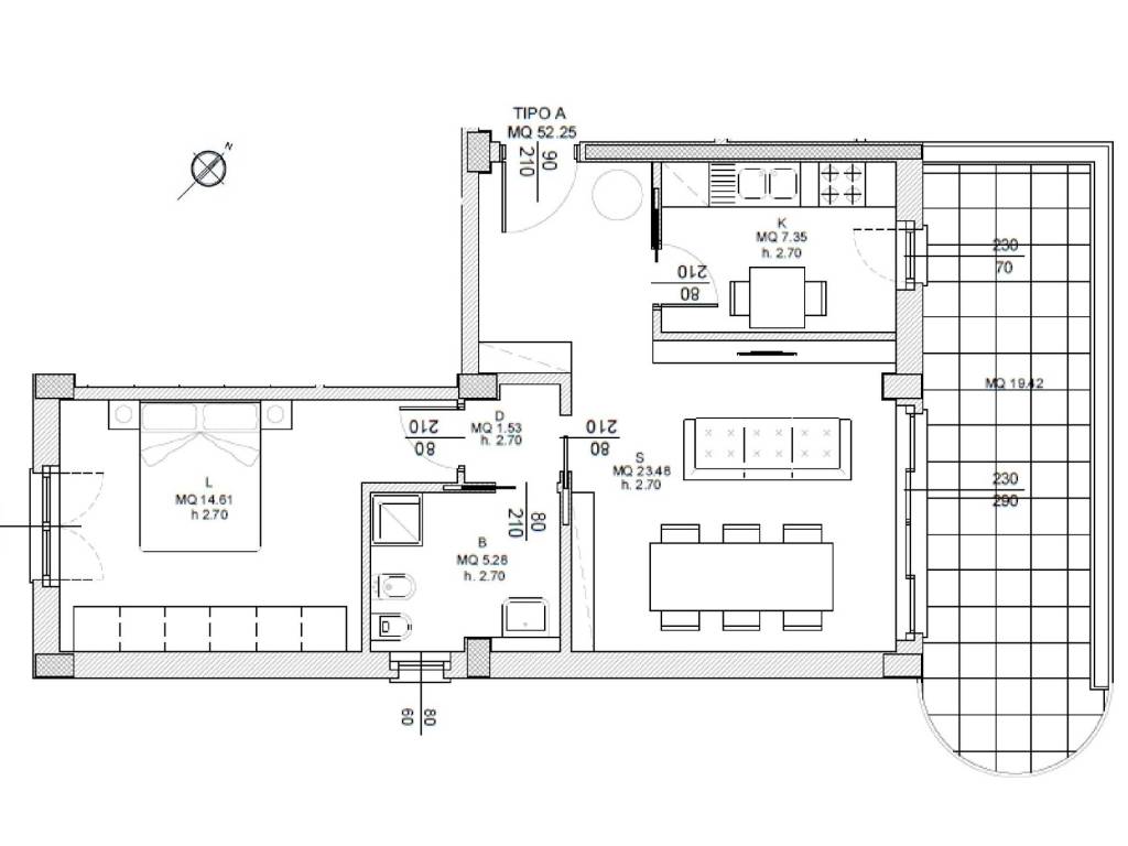appartamento in vendita a Roma in zona Romanina