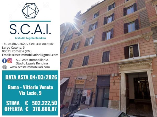 appartamento in vendita a Roma in zona Ludovisi/Sallustiano