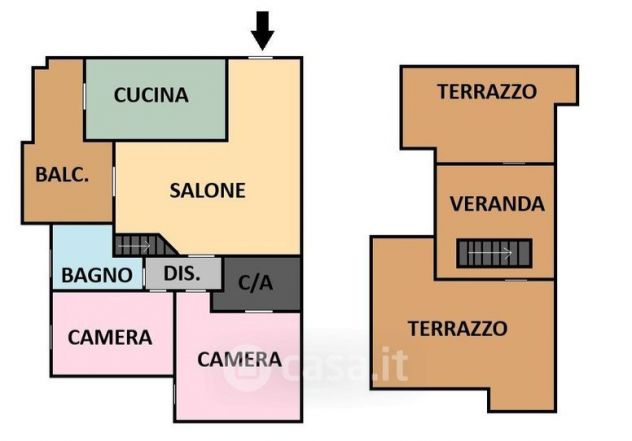 appartamento in vendita a Roma in zona Collatino