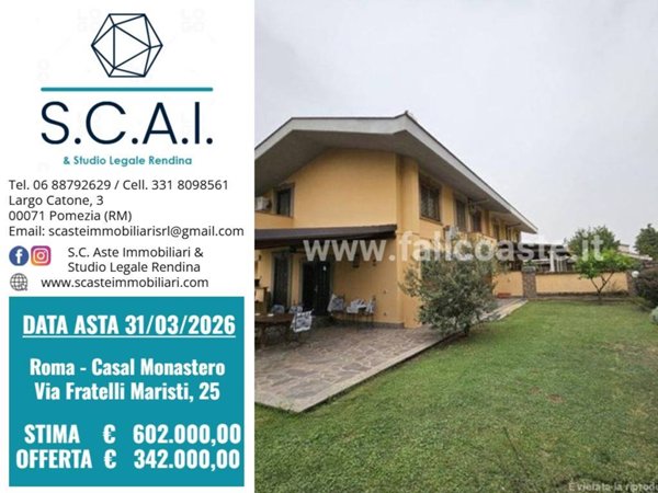 casa indipendente in vendita a Roma in zona Casal Monastero