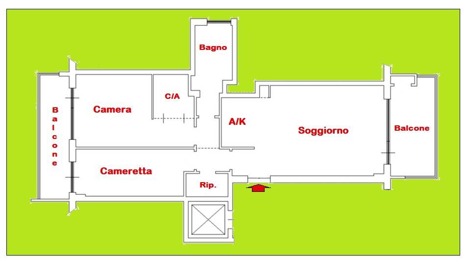 appartamento in vendita a Roma in zona Tuscolano