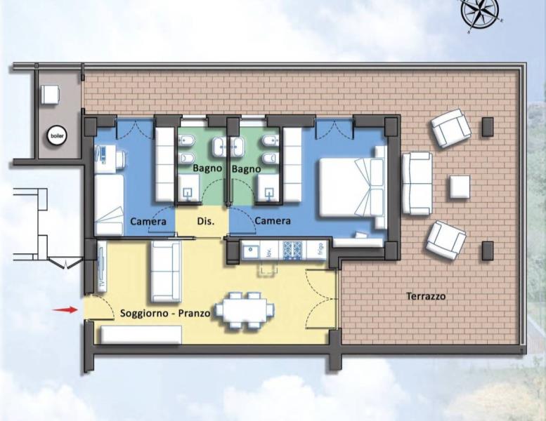 appartamento in vendita a Roma in zona Colle del Sole