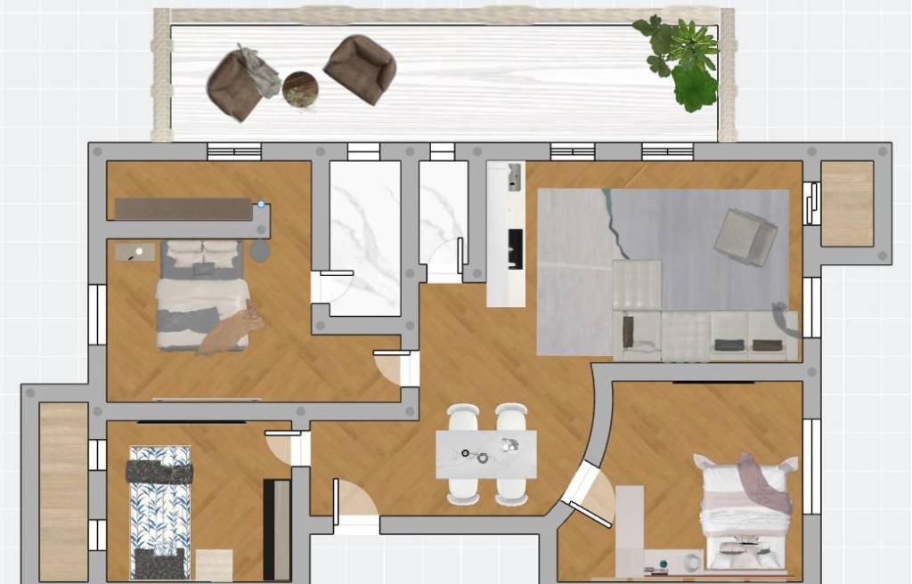 appartamento in vendita a Roma in zona Portuense