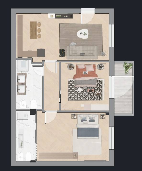 appartamento in vendita a Roma in zona Portuense