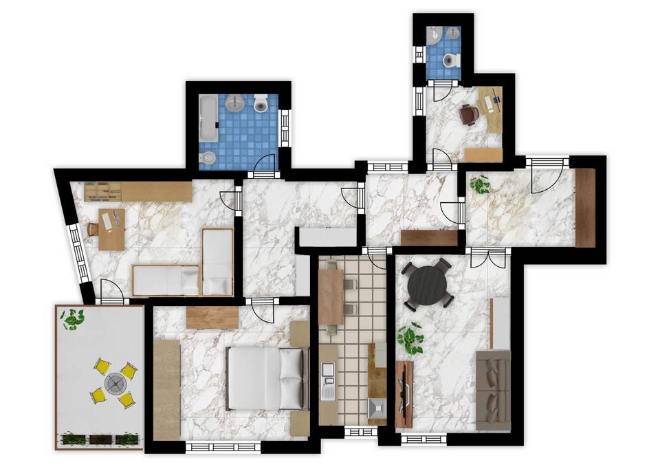 appartamento in vendita a Roma in zona Gianicolense