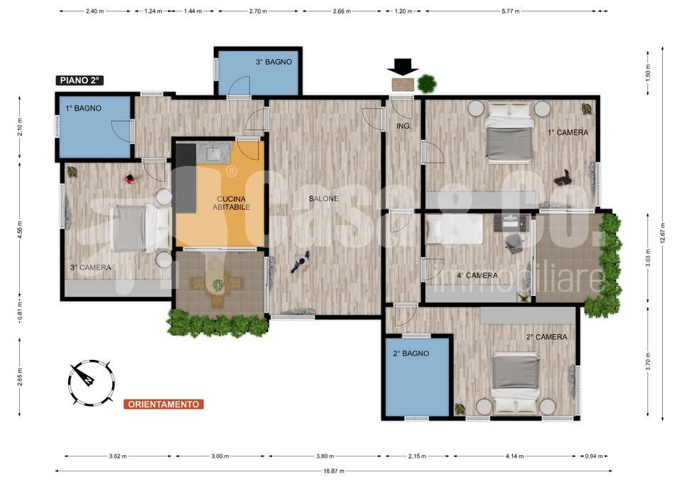 appartamento in vendita a Roma in zona Giuliano Dalmata