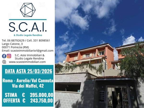 appartamento in vendita a Roma in zona Aurelio