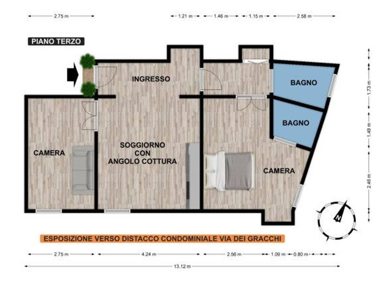 appartamento in vendita a Roma in zona Rione Prati