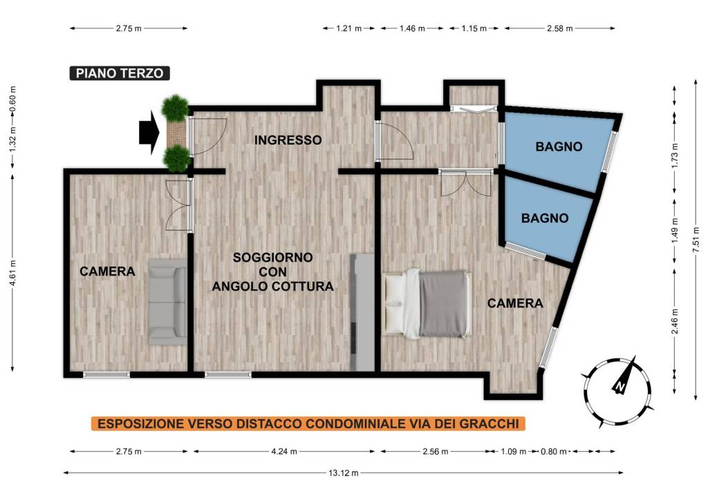 appartamento in vendita a Roma in zona Rione Prati