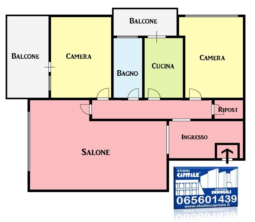 appartamento in vendita a Roma in zona Castel Fusano