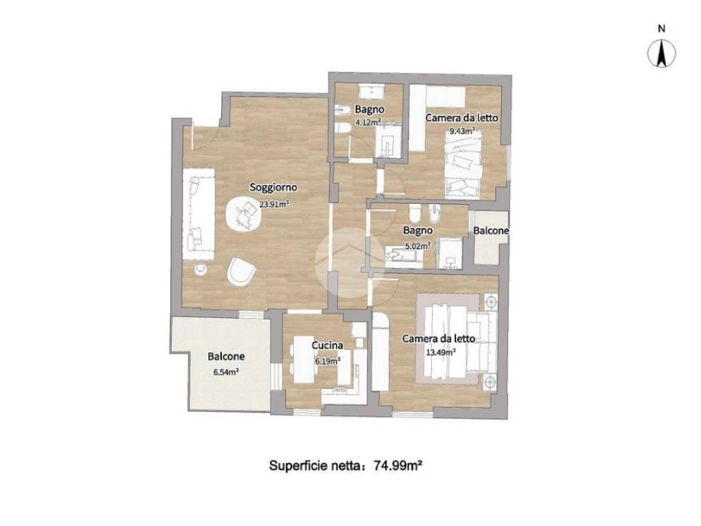 appartamento in vendita a Roma in zona Tor Vergata/Torrenova