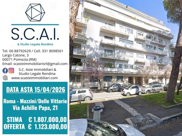 appartamento in vendita a Roma in zona Della Vittoria