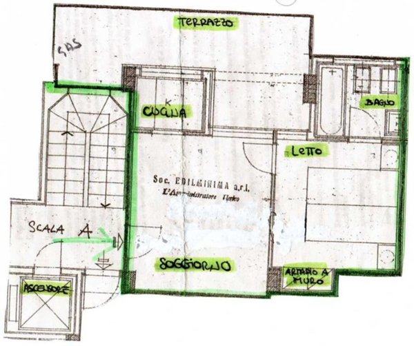 appartamento in vendita a Roma in zona Tomba di Nerone