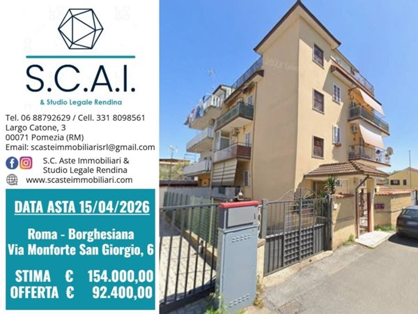 appartamento in vendita a Roma in zona Borghesiana