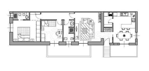 appartamento in vendita a Roma in zona Ponte Mammolo