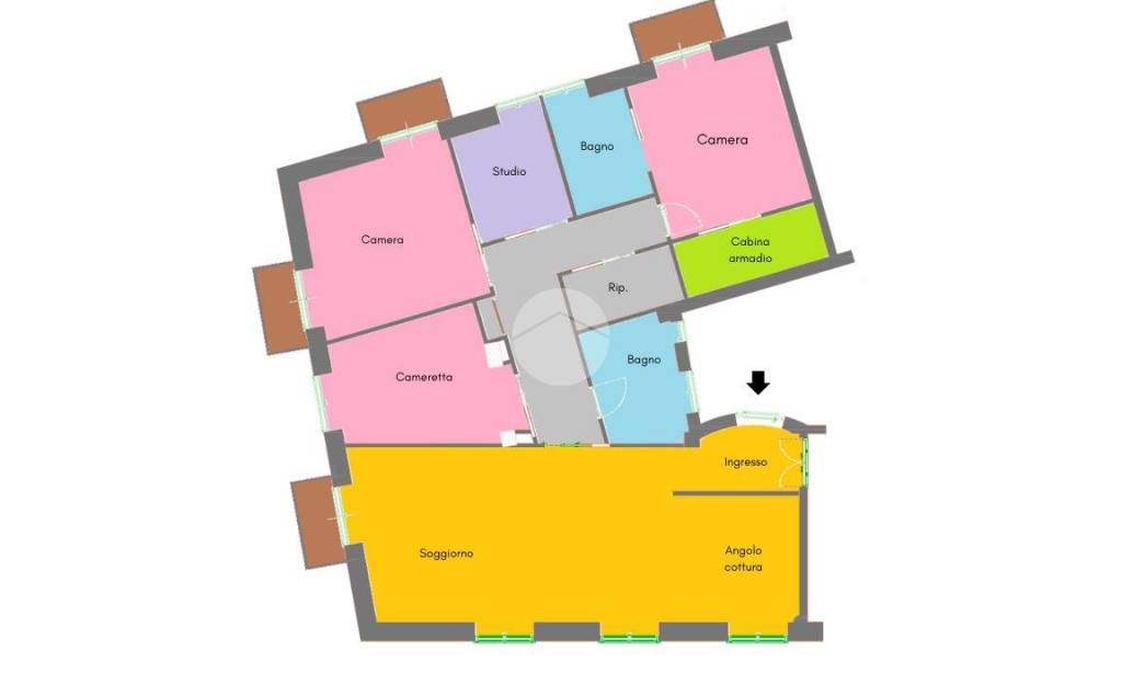 appartamento in vendita a Roma in zona San Saba - Ripa