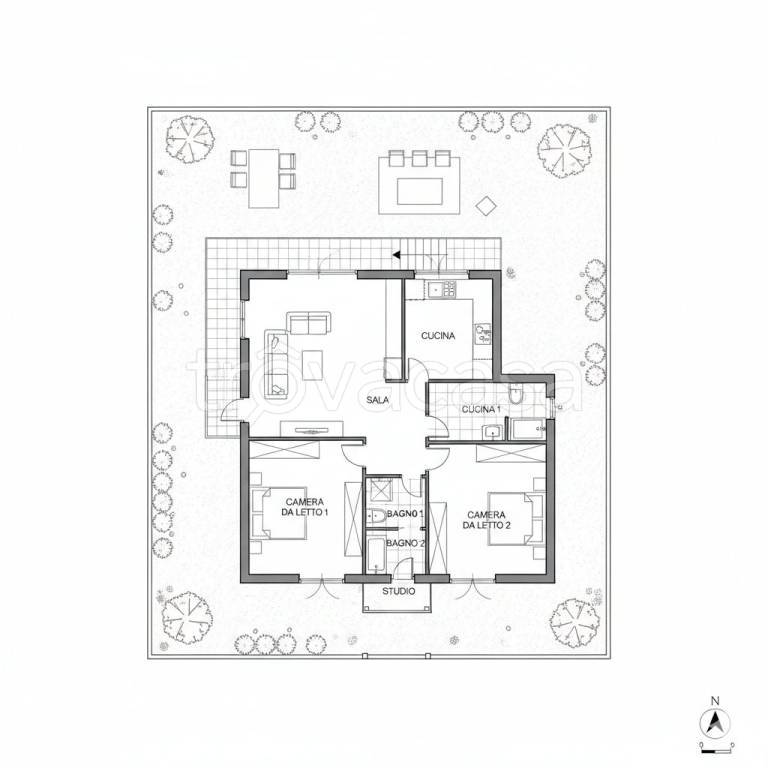 casa indipendente in vendita a Roma in zona Piana del Sole