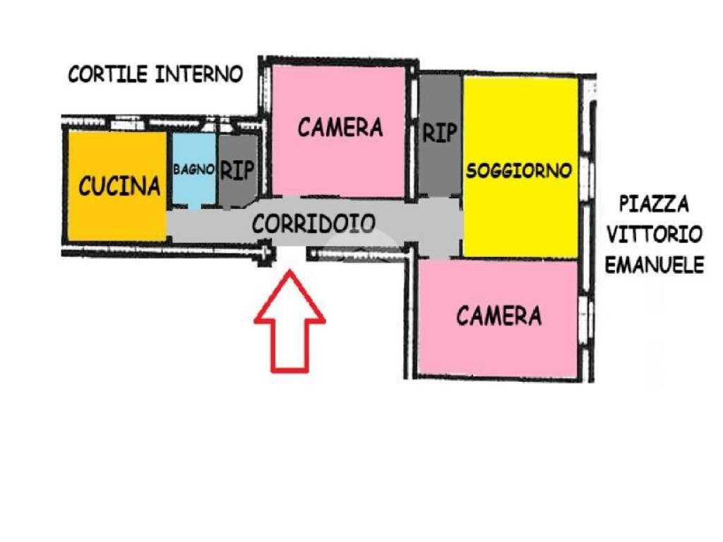 appartamento in vendita a Roma in zona Esquilino