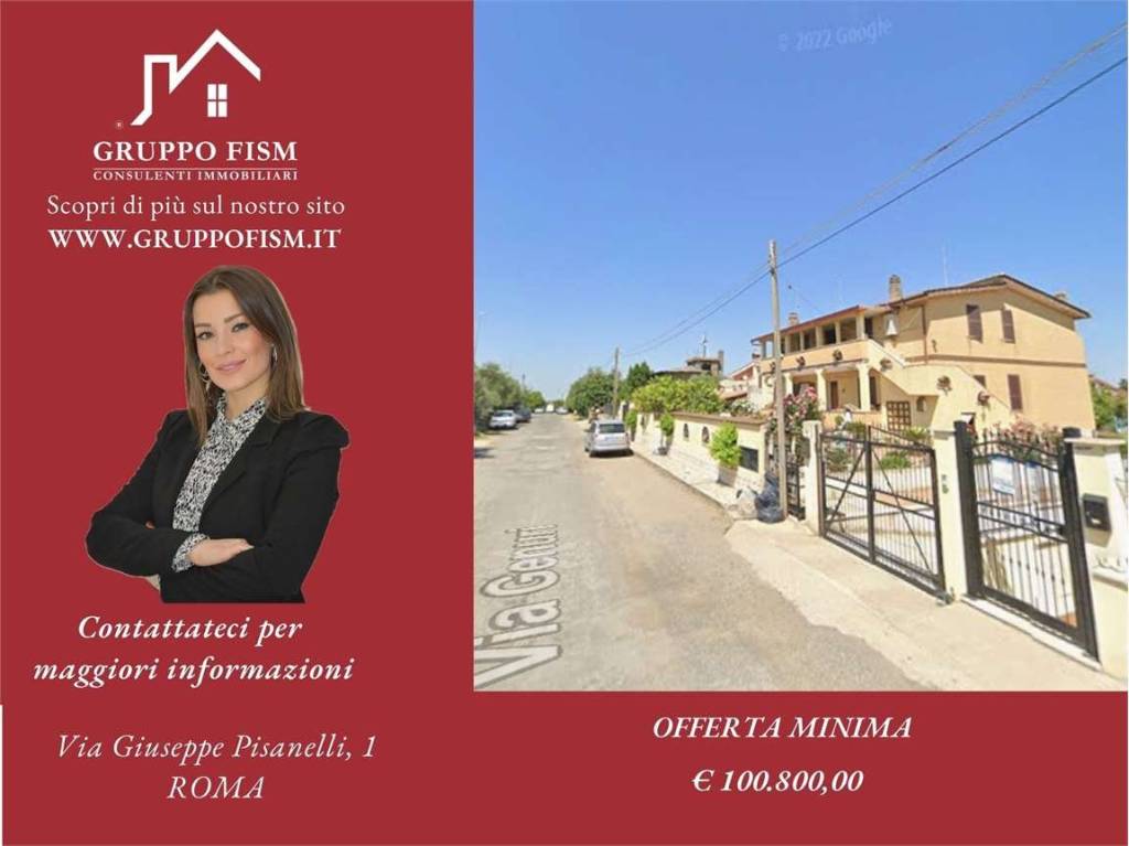 casa indipendente in vendita a Roma in zona Finocchio