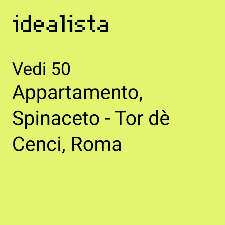 appartamento in vendita a Roma in zona Spinaceto