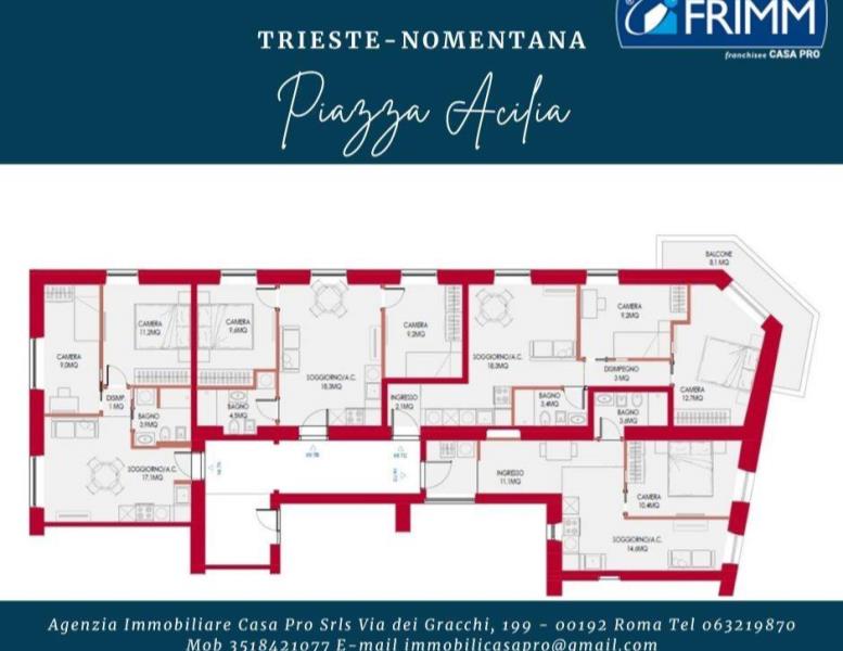 appartamento in vendita a Roma in zona Salario