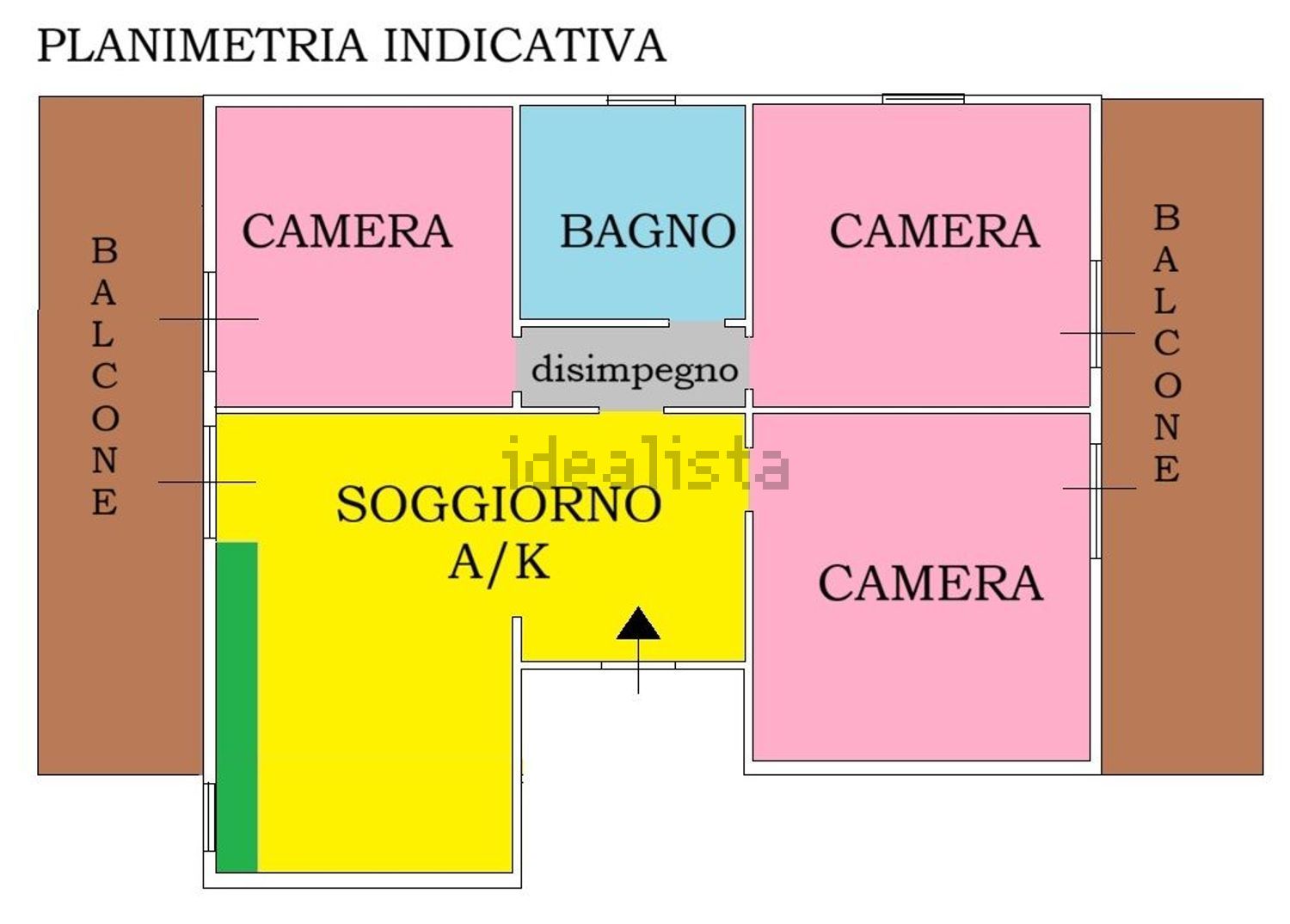 appartamento in vendita a Roma in zona Finocchio