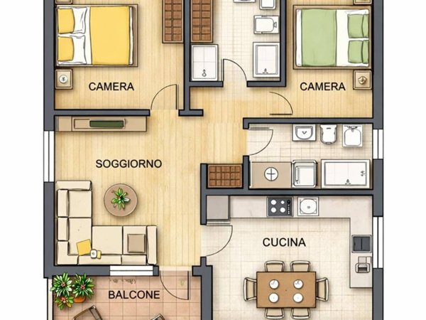 appartamento in vendita a Roma in zona Gianicolense