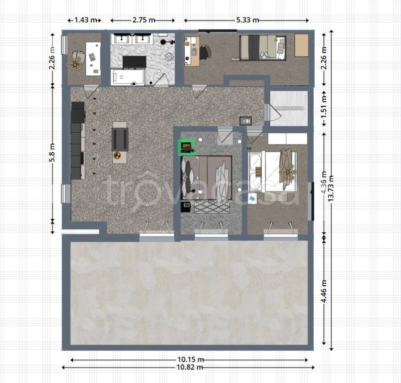 appartamento in vendita a Roma in zona Torrione Cerquetta