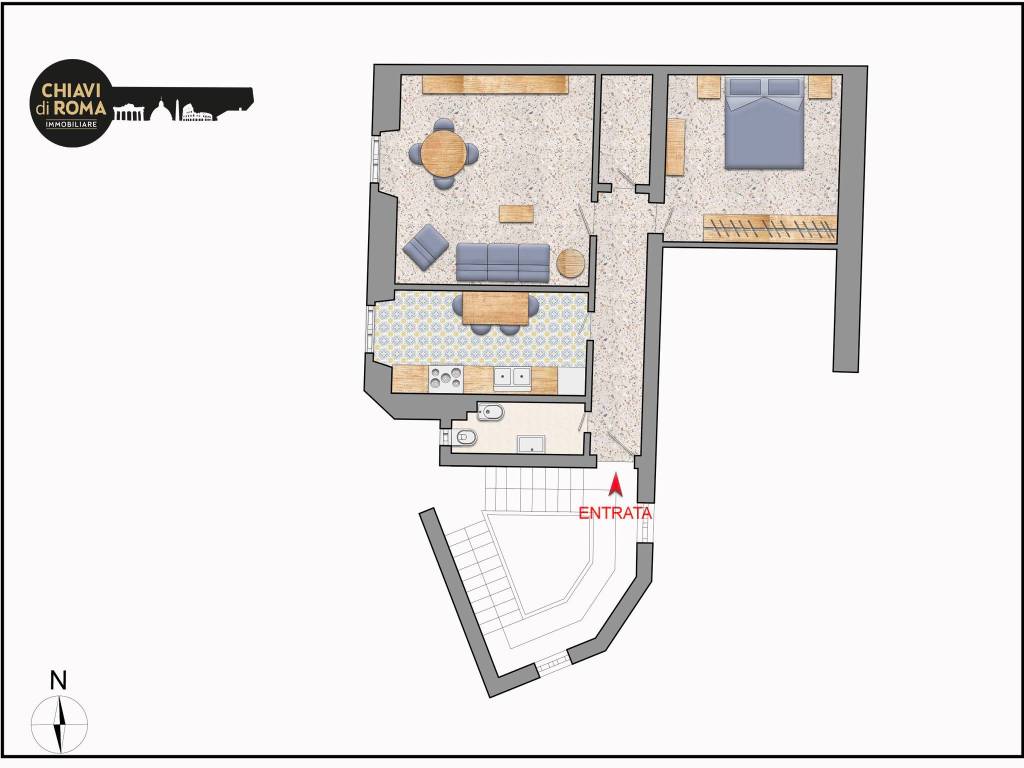 appartamento in vendita a Roma in zona Tuscolano
