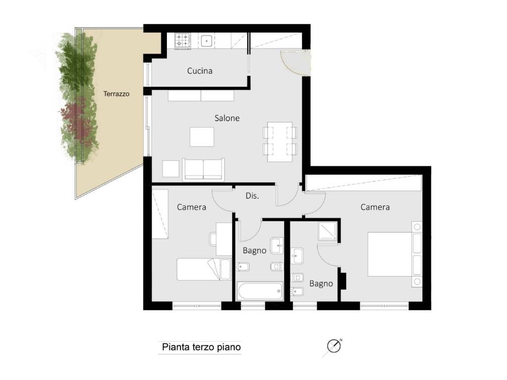 appartamento in vendita a Roma in zona Axa