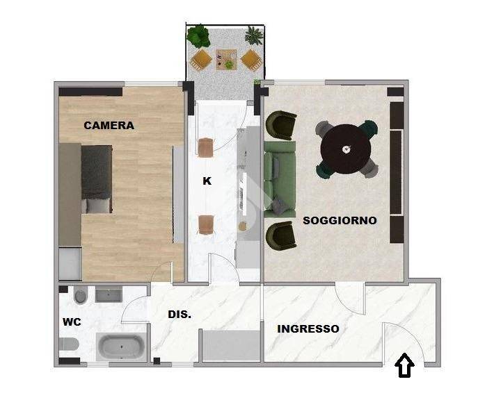 appartamento in vendita a Roma in zona Ostiense
