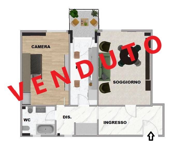 appartamento in vendita a Roma in zona Ostiense