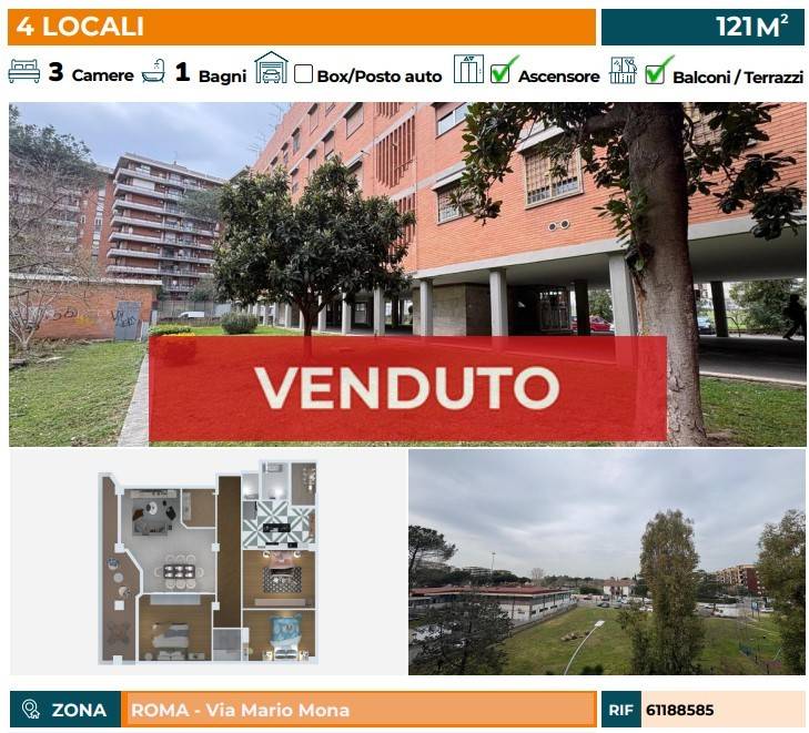 appartamento in vendita a Roma in zona Torrino