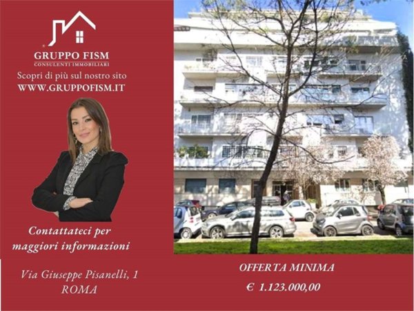 appartamento in vendita a Roma in zona Della Vittoria
