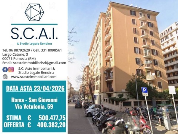appartamento in vendita a Roma in zona Appio Latino