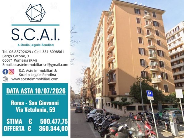 appartamento in vendita a Roma in zona Appio Latino