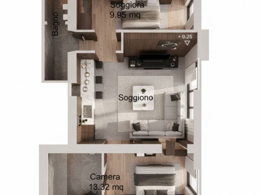 appartamento in vendita a Roma in zona Borghesiana