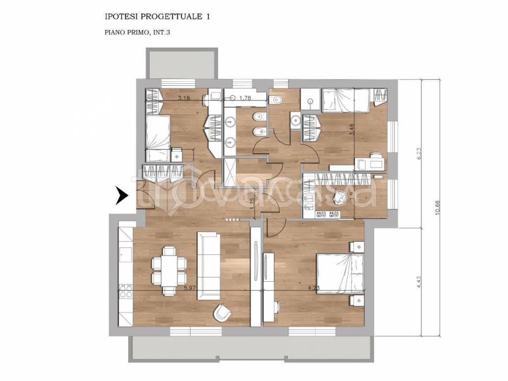 appartamento in vendita a Roma in zona Finocchio