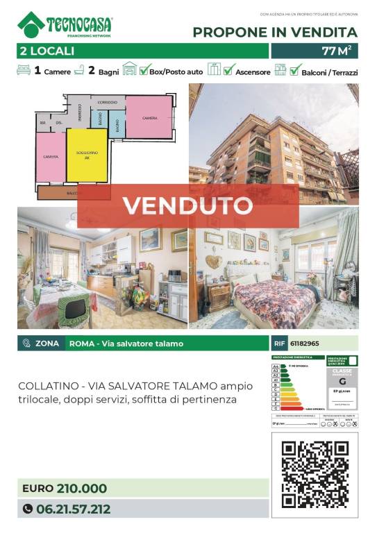 appartamento in vendita a Roma in zona Prenestino-Labicano