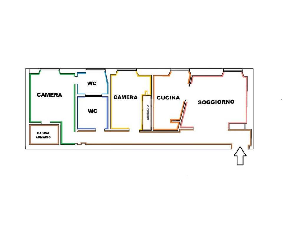 appartamento in vendita a Roma in zona Appio Latino