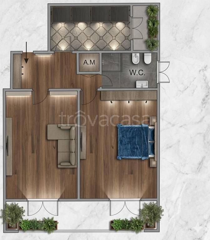 appartamento in vendita a Roma in zona La Pisana