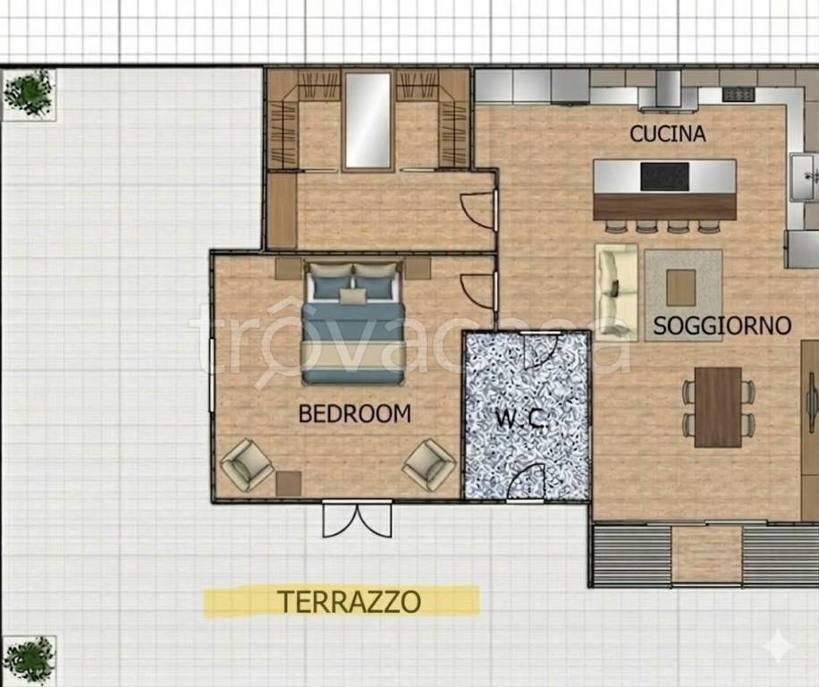 appartamento in vendita a Roma in zona Portuense