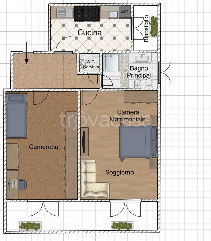 appartamento in vendita a Roma in zona Tor di Quinto