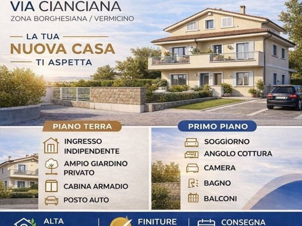 appartamento in vendita a Roma in zona Finocchio