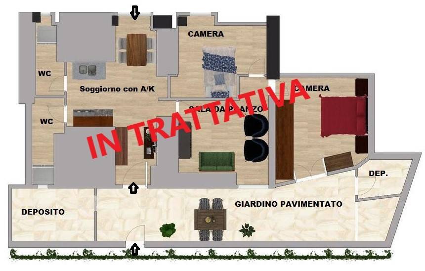 appartamento in vendita a Roma in zona Ostiense