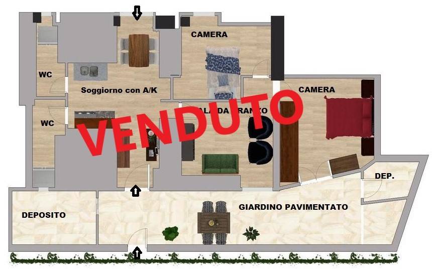 appartamento in vendita a Roma in zona Ostiense